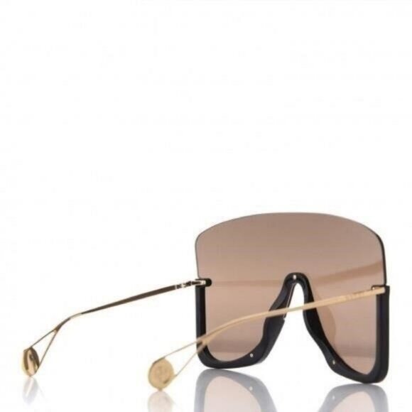 💯- New Authentic GUCCI Oversized Aviator Sunglasses GG0540S Black - Picture 7 of 10